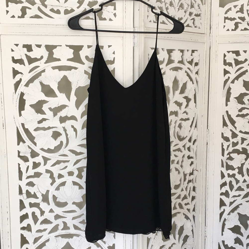 Black slip dress medium