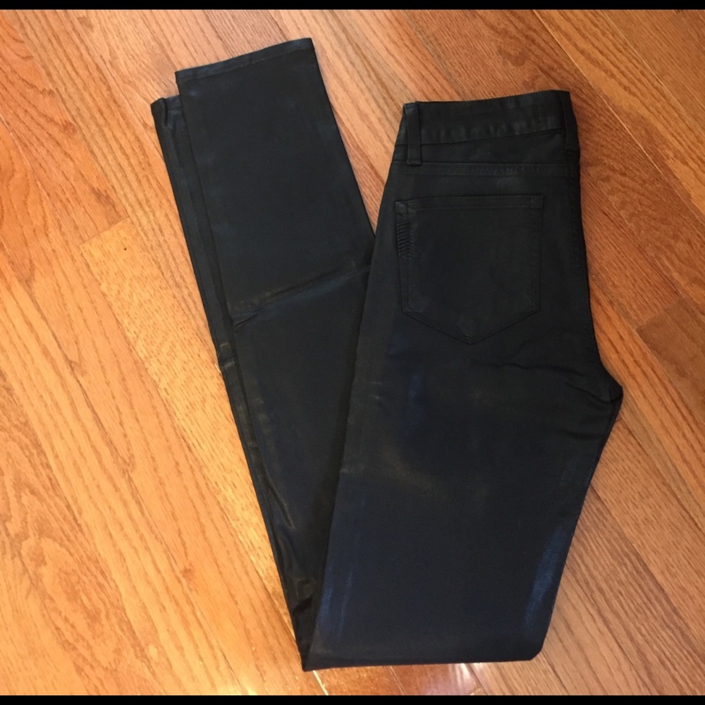 Paige Peg faux leather Skinny Jean