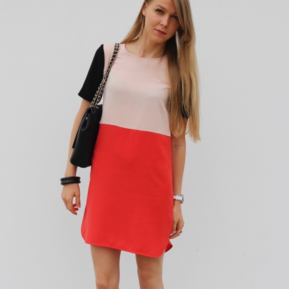 Zara Color Block Dress