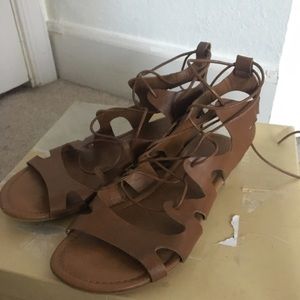 Lace up sandals