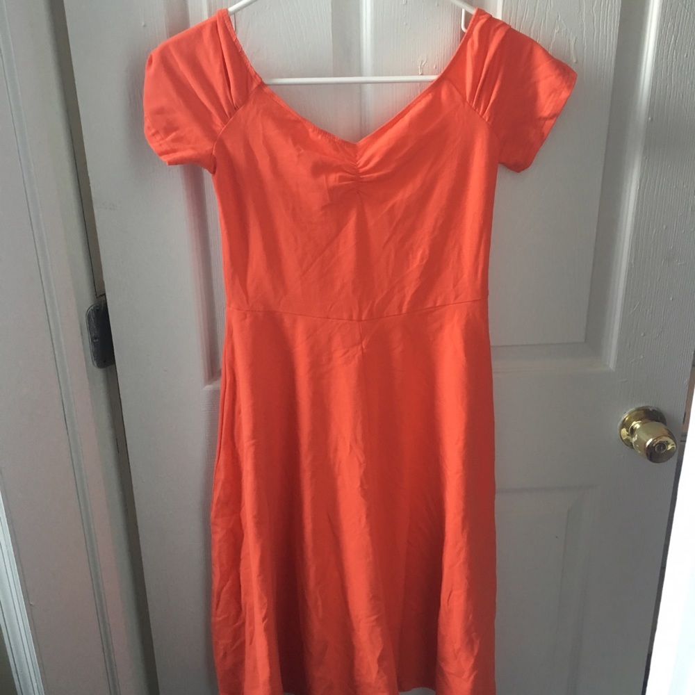 AMERICAN APPAREL Off Shoulder Stretch Skater Dress