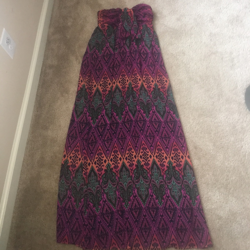 Xhilaration Strapless Maxi Dress