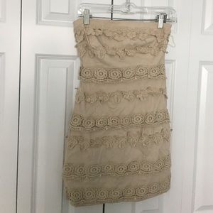 Tube strapless mini dress