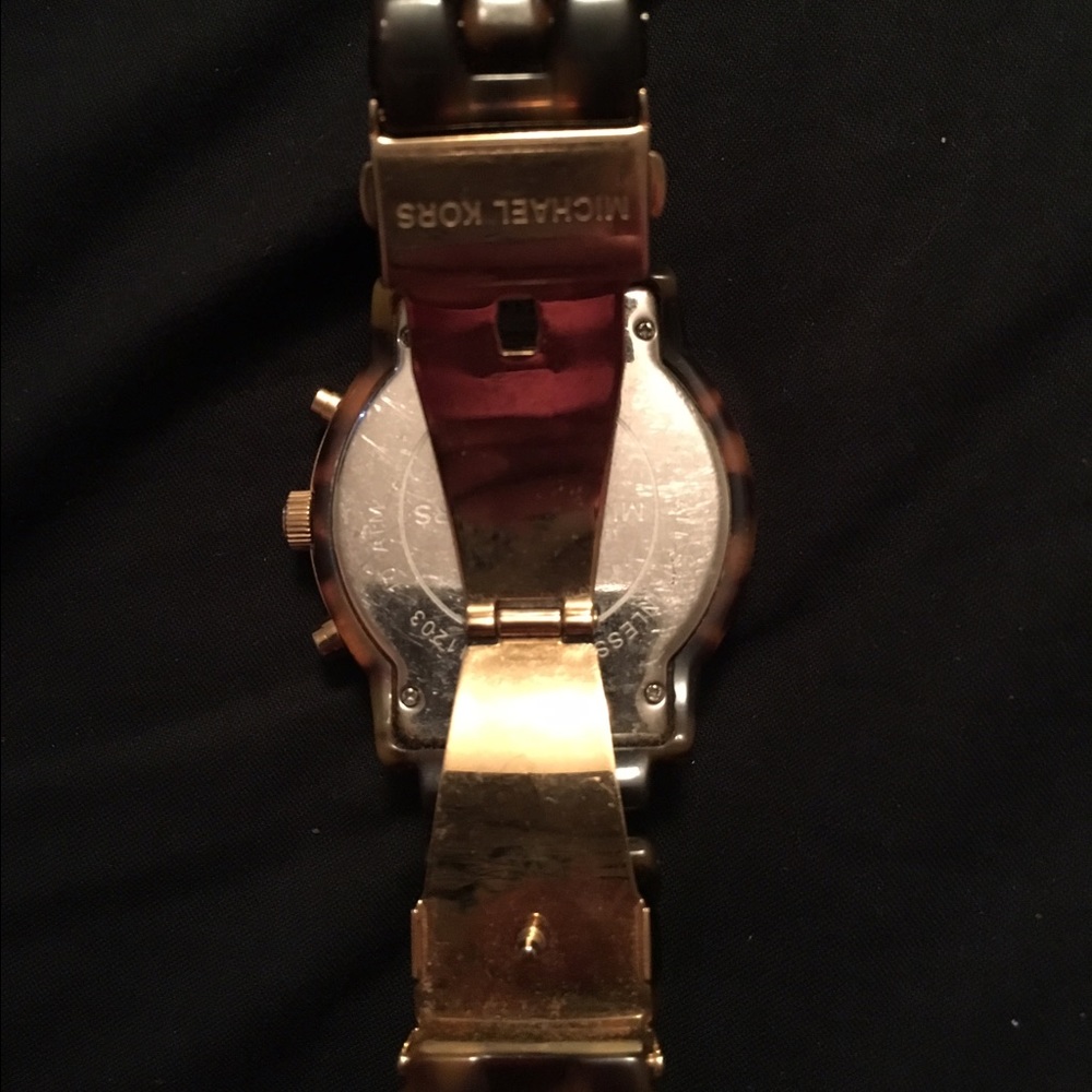 Tortoise Shell Michael Kors Watch - image 2