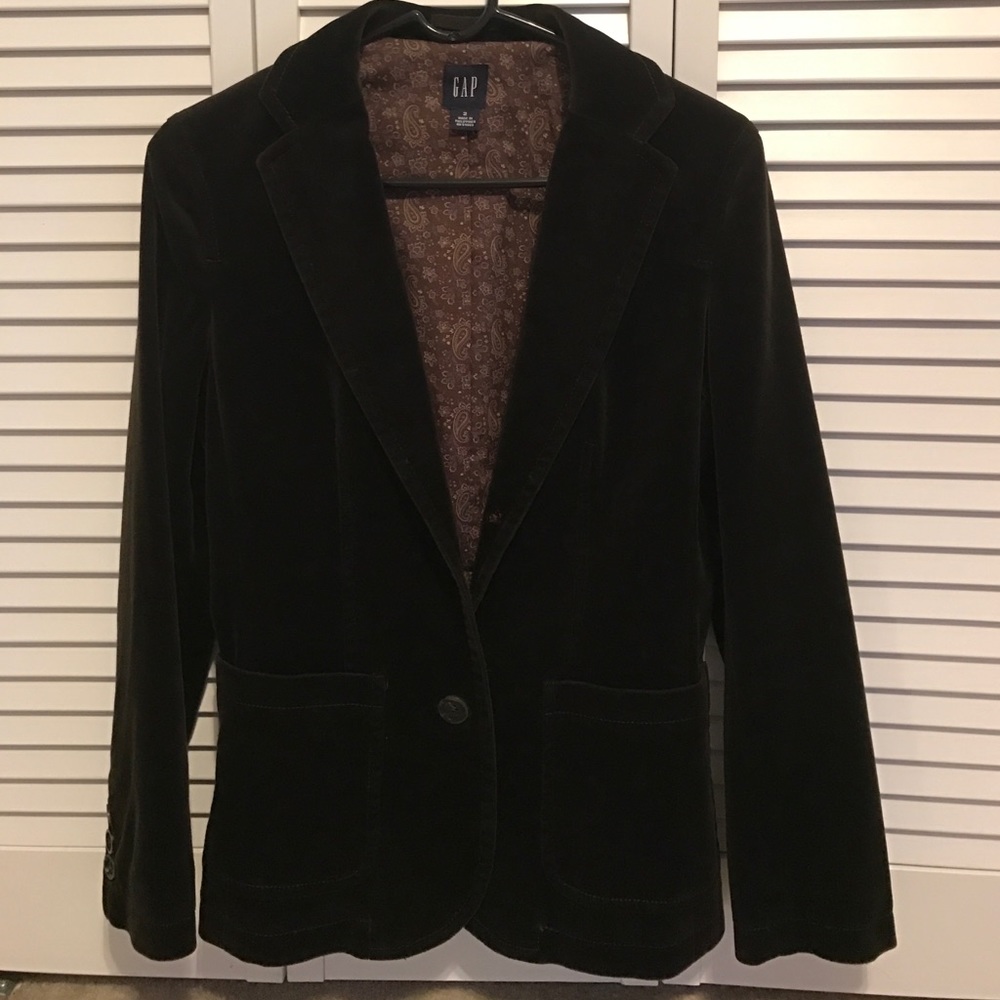 Gap velvet jacket