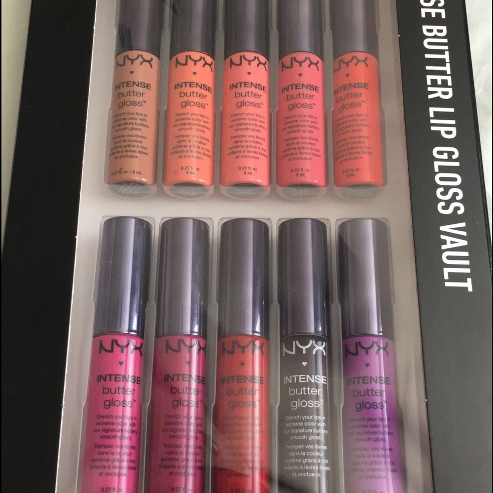 NYX Intense Butter Lip Gloss Vault BRAND NEW