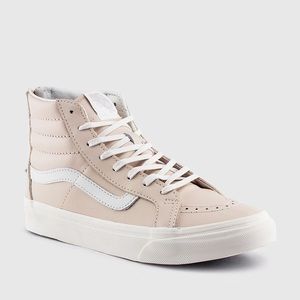 Womens Pink Zippered Vans