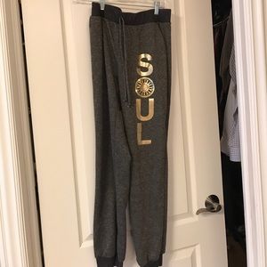 Soul cycle sweat pants