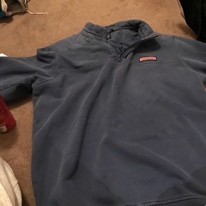 Vineyard vines blue crew beck half zip sweatshirt