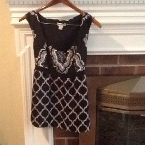 White House Black Market sleeveless satiny top