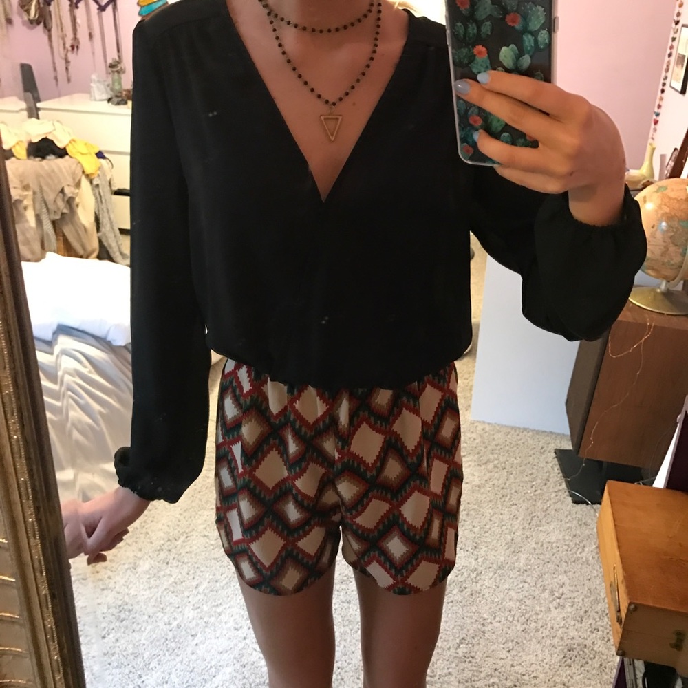 Surplice Top Romper