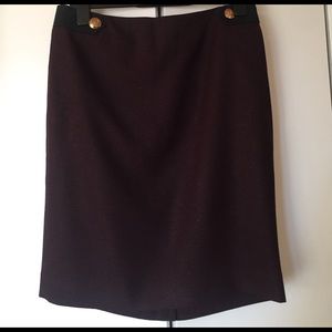 The Limited Navy and red pencil skirt