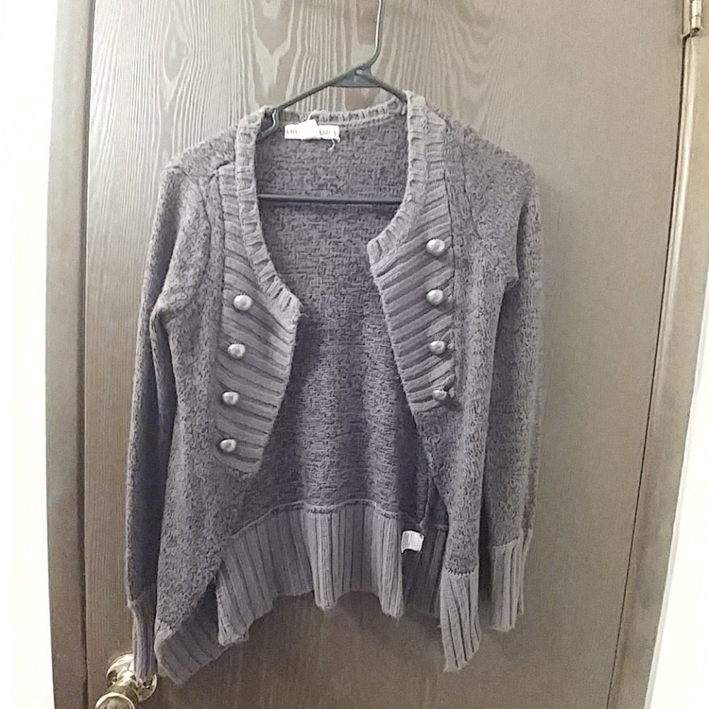 Slouchy Gray Cardigan