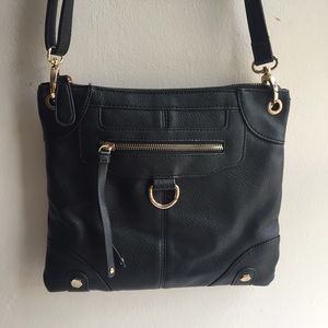 Black Gold Cross Body Bag
