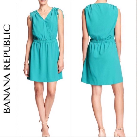 Banana Republic Dresses & Skirts - BANANA REPUBLIC TEAL GREEN DRESS XS NWT
