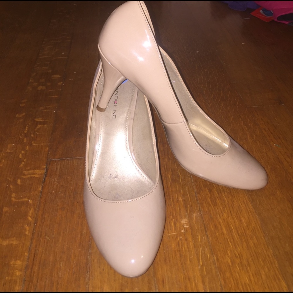 Nude Leather 2in Heels