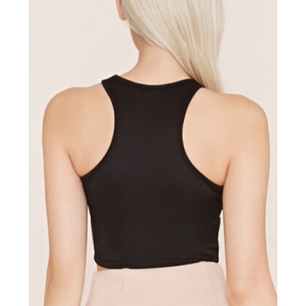 Black crop top