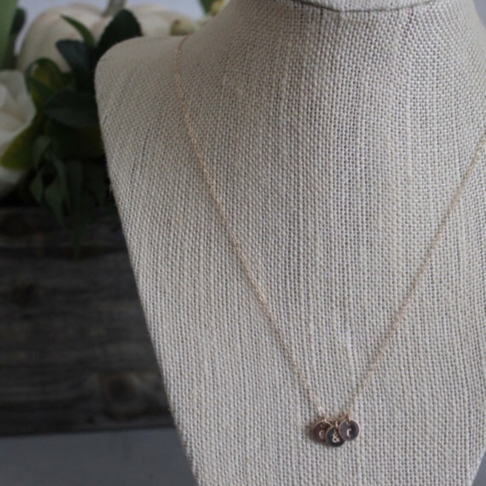 Mini Trio Charms Necklace HANDMADE (J14) - Picture 2 of 3