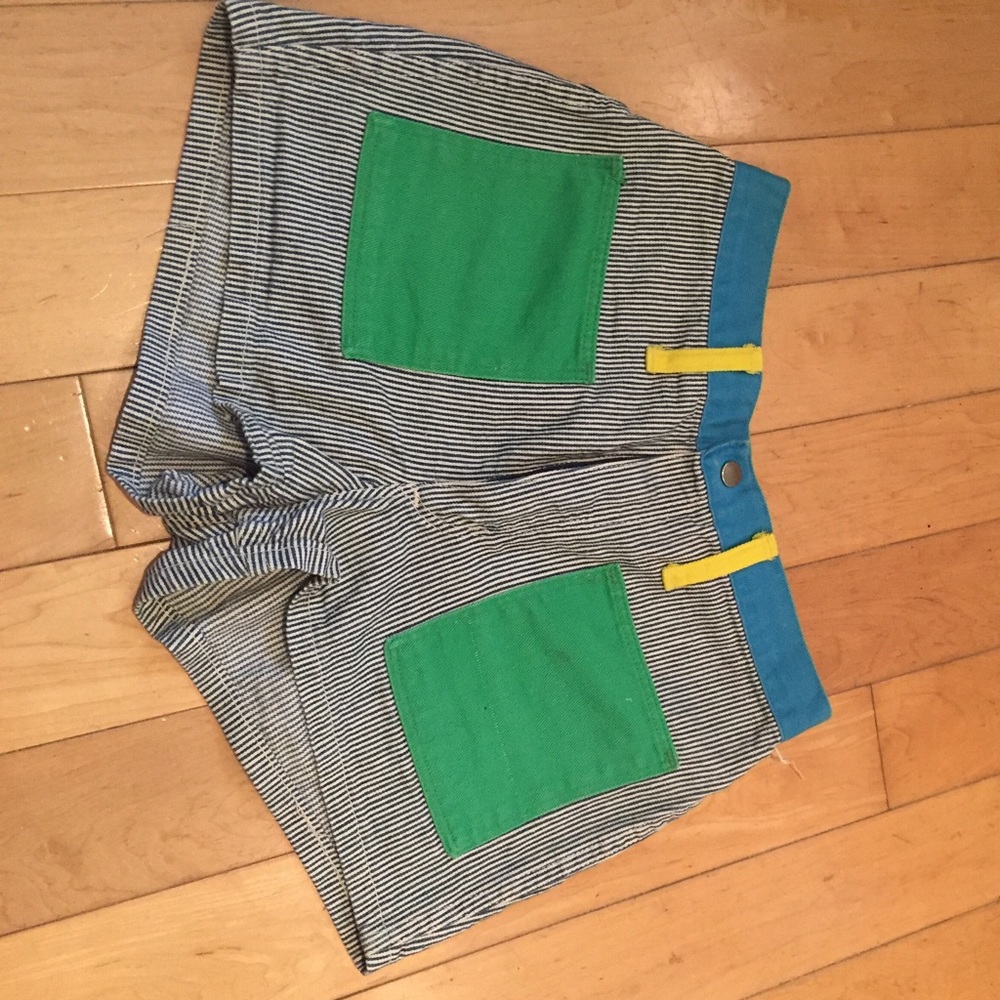 Peter Max designed Wrangler denim shorts
