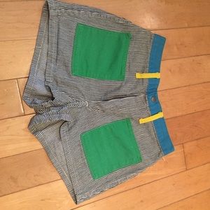 Peter Max designed Wrangler denim shorts