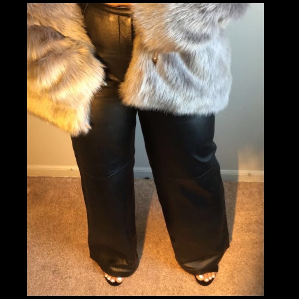 Butter soft leather high waisted pants