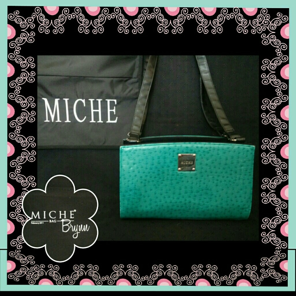 Miche classic 'Brynn' teal dotty shell