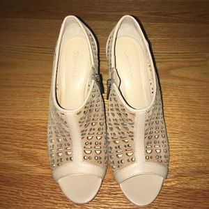 Worn once laser cut booties