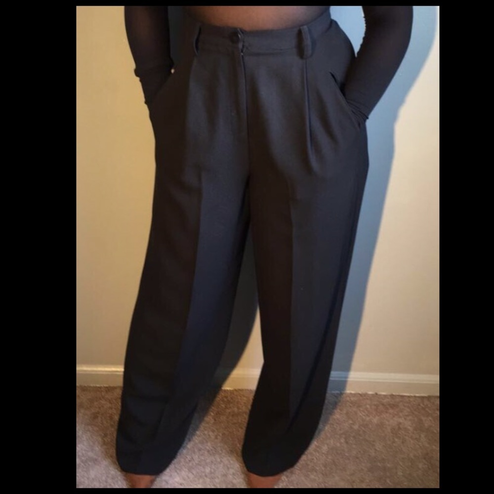 Black slacks high waisted pants