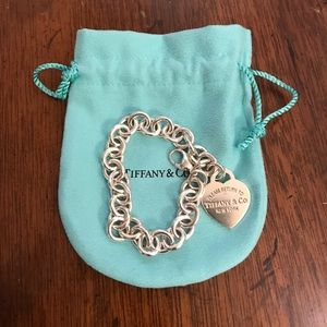 TIFFANY heart tag charm bracelet