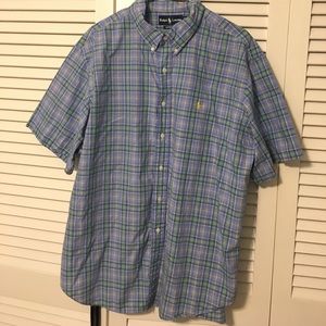 Men's short sleeve button down