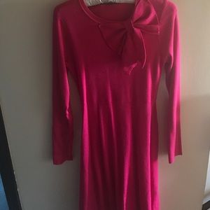Hot pink knot dress
