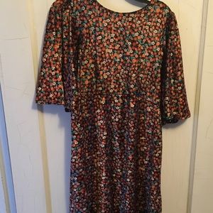 Zara velvet flower dress