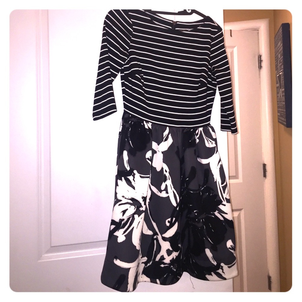 Mixed Pattern Taylor Dress