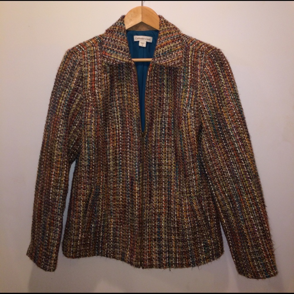 Coldwater Creek tweed jacket size 10
