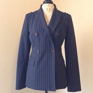 Body by Victoria navy pin stripe jacket
