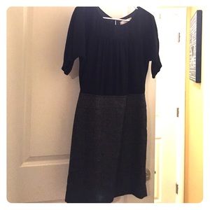 Black & Charcoal LOFT Dress