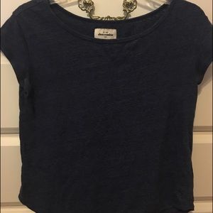blue basic abercrombie top