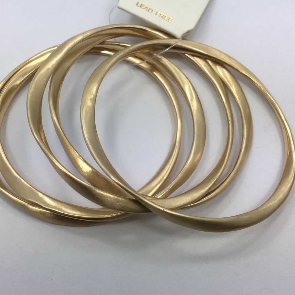 Sold on another site-Brass bangle bracelet set