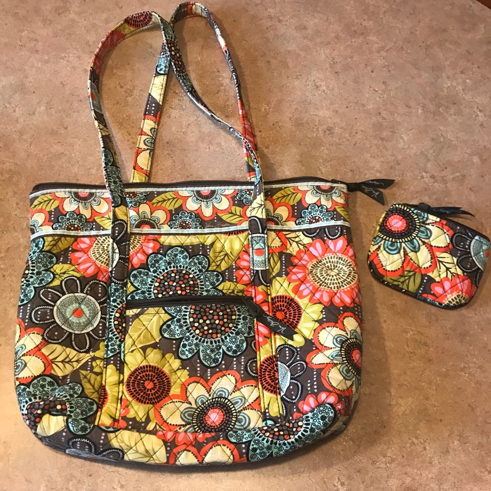 Vera Bradley Flower Shower bag & coin purse