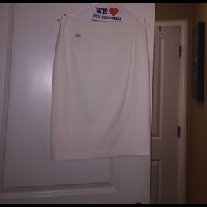 Cream Calvin Klein Skirt