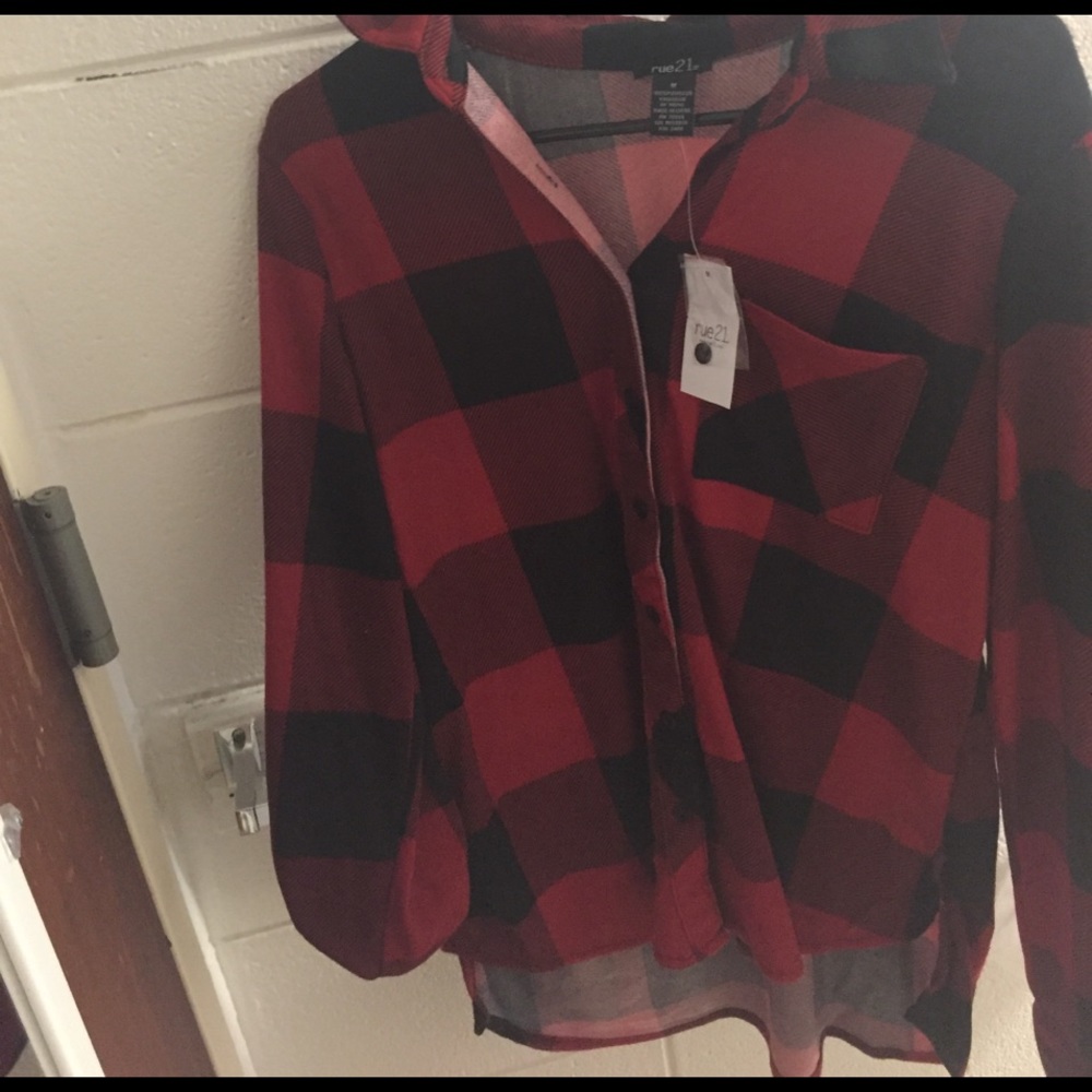 Red and black plaid shirt