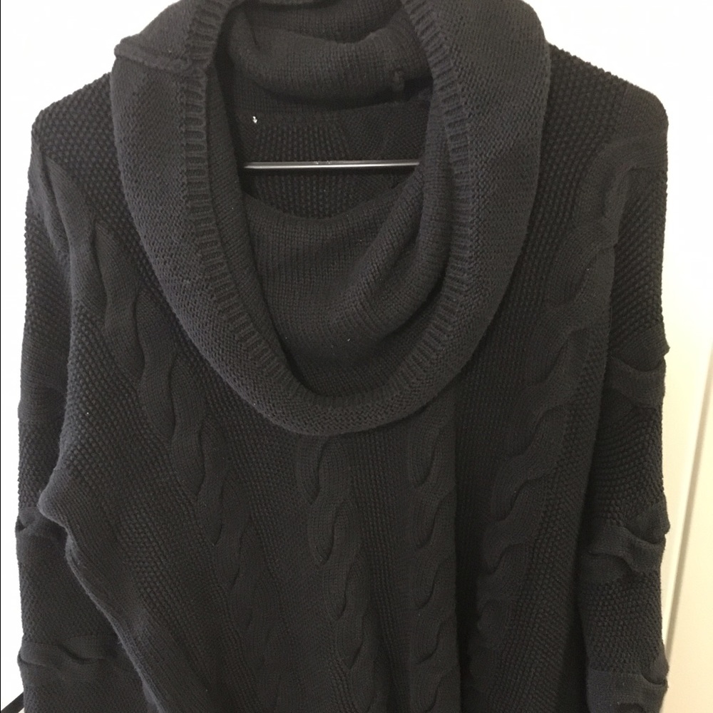 Calvin Klein Oversized Black Turtleneck