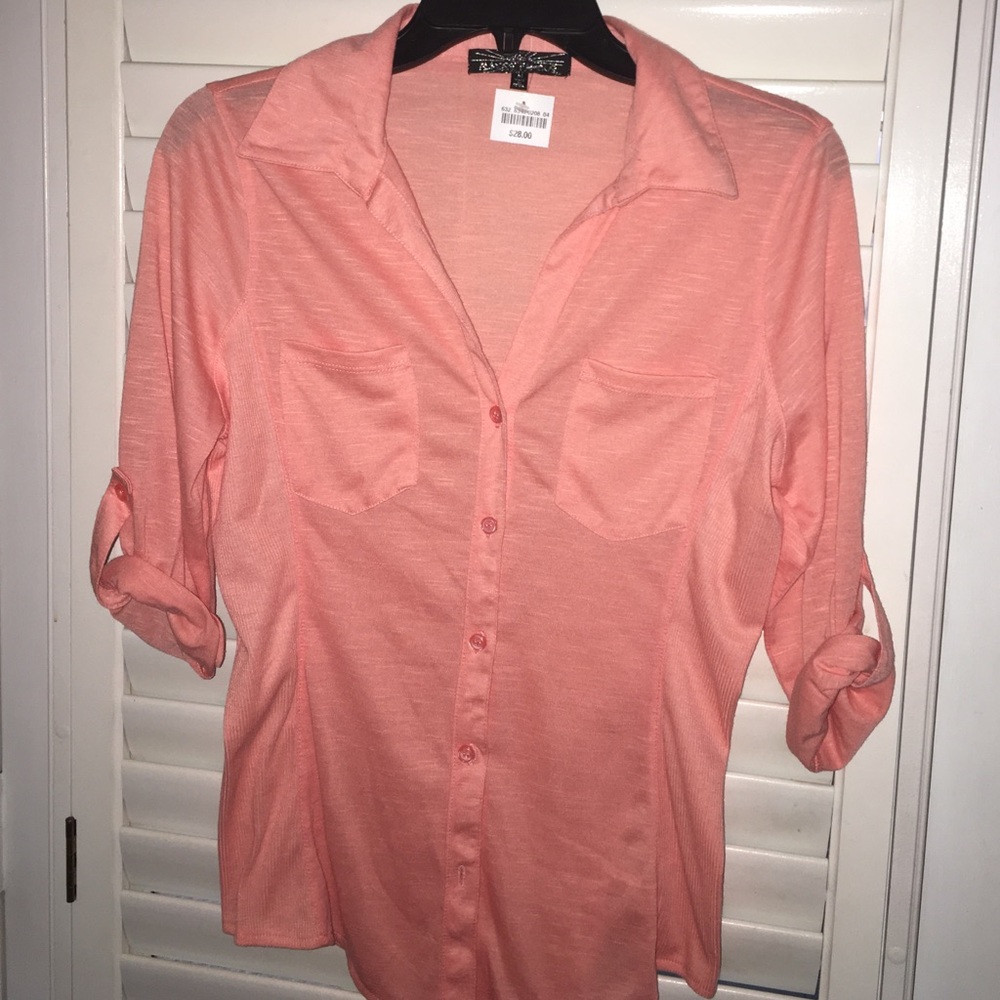 Almost Famous long sleeve button down top