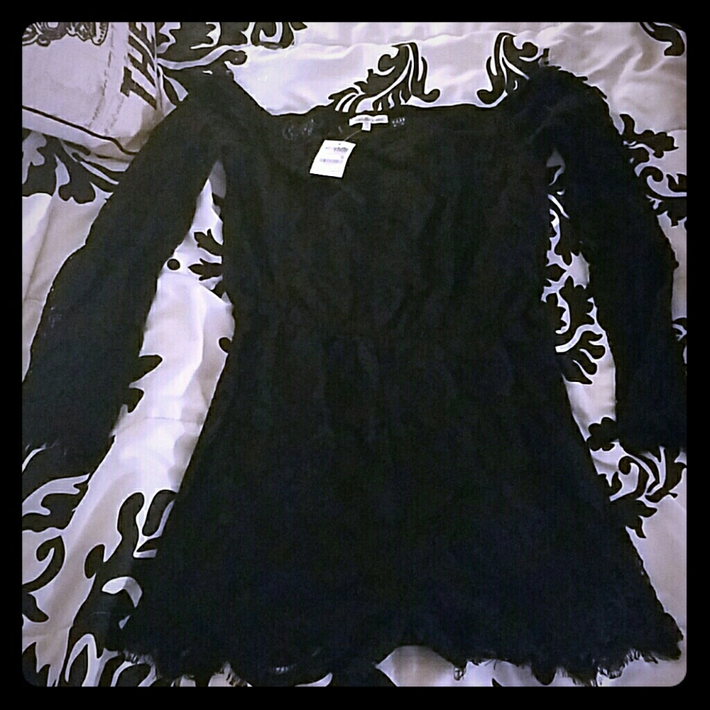 Black long sleeve romper