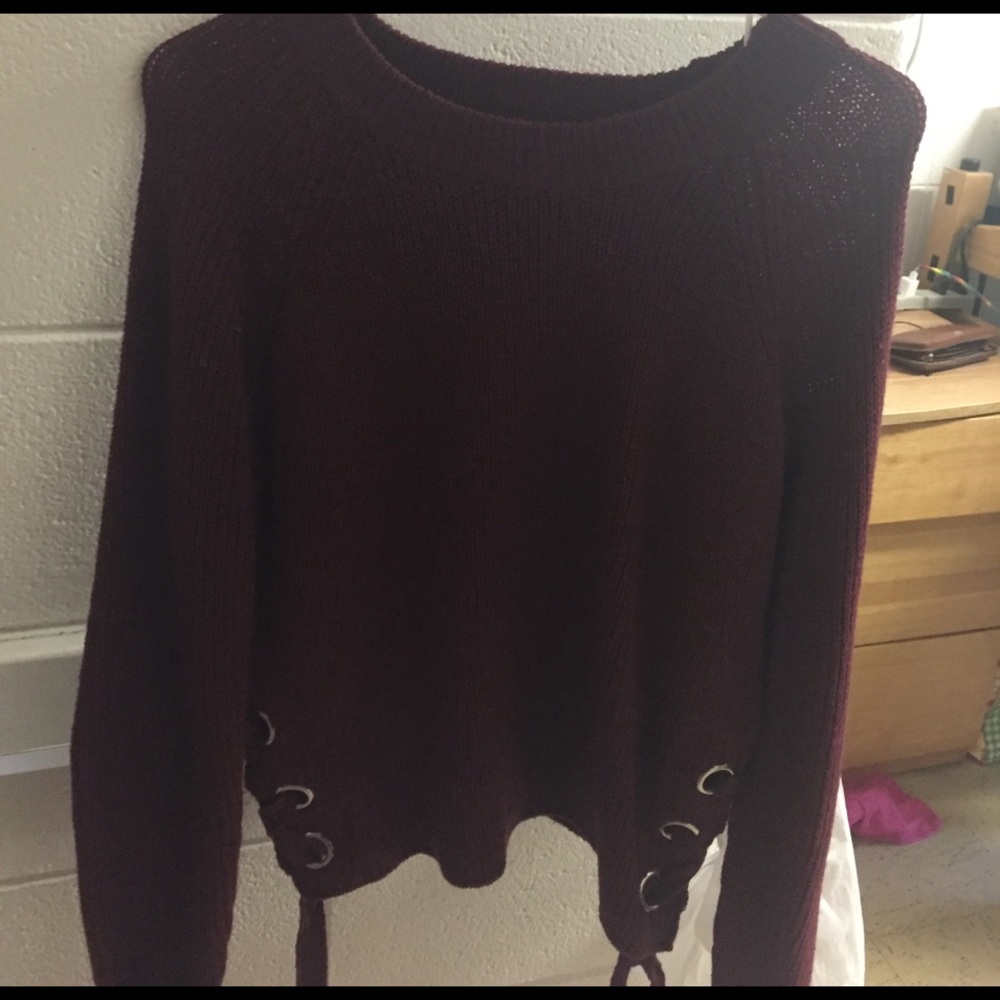 Burgundy sweater