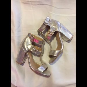 Strap heeled sandals
