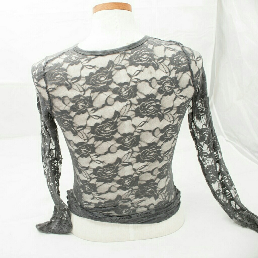 ??Flower lace top blouse??