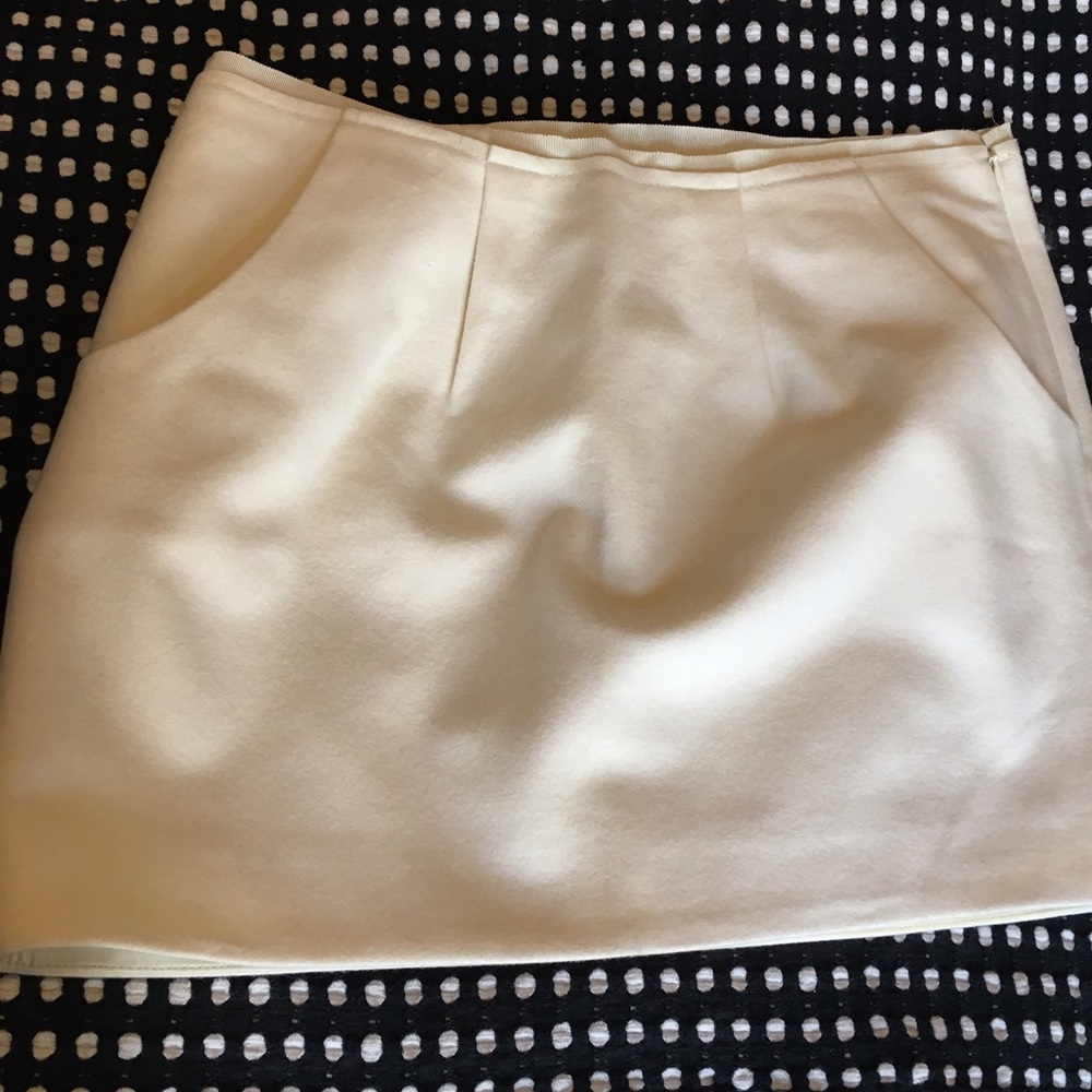 J. Crew ivory wool skirt, size 8, NWT