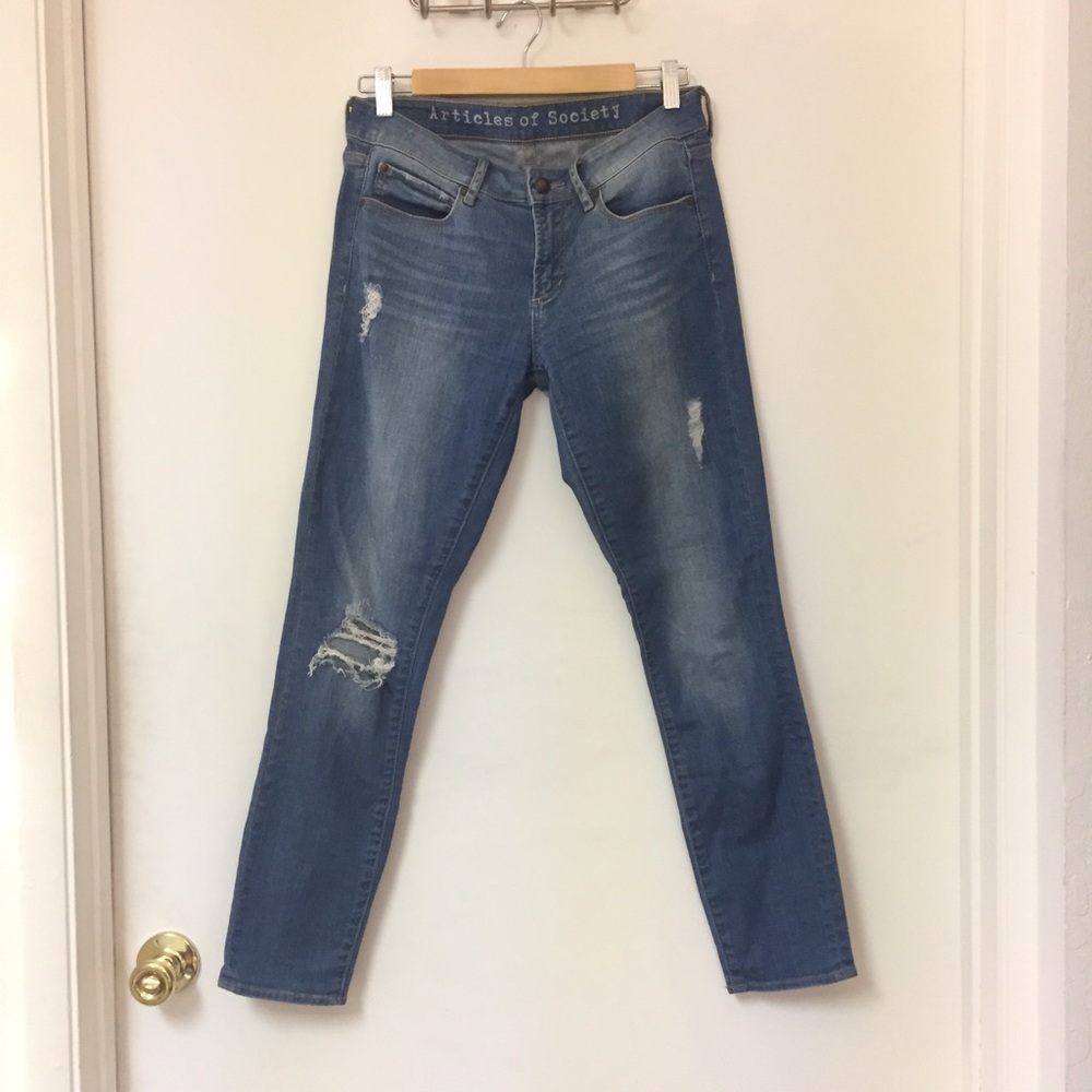 Articles of society: Sarah distressed skinny jean