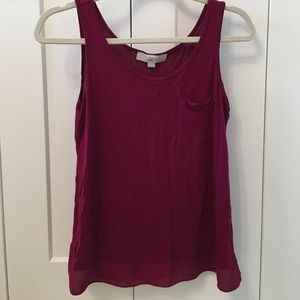 Ann Taylor LOFT - tank with chest pocket